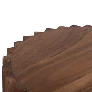 ΒΟΗΘΗΤΙΚΟ ΤΡΑΠΕΖΙ ΣΤΡΟΓΓΥΛΟ SEDGE HM9696 ΜΑΣΙΦ ΑΚΑΚΙΑ-ΦΥΣΙΚΟ ΧΡΩΜΑ Φ40x50Υεκ. - Pakobazaar