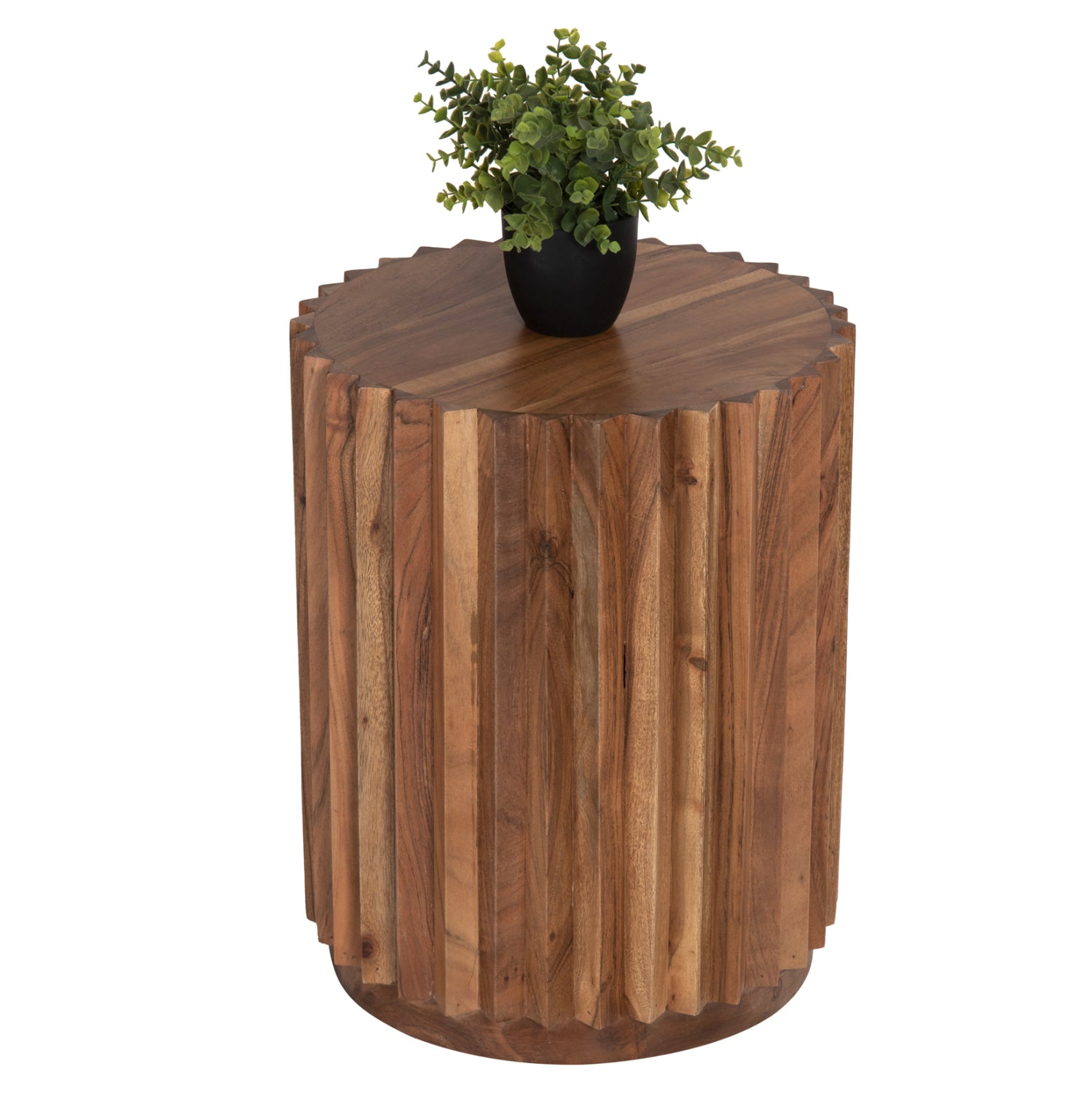 ΒΟΗΘΗΤΙΚΟ ΤΡΑΠΕΖΙ ΣΤΡΟΓΓΥΛΟ SEDGE HM9696 ΜΑΣΙΦ ΑΚΑΚΙΑ-ΦΥΣΙΚΟ ΧΡΩΜΑ Φ40x50Υεκ. - Pakobazaar