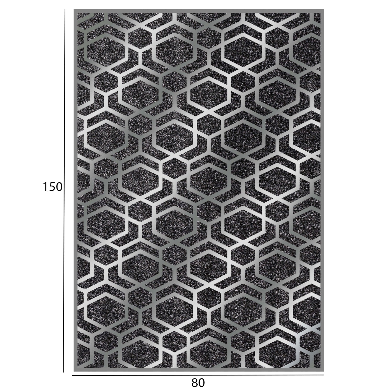 ΧΑΛΙ ΣΑΛΟΝΙΟΥ ΜΕ ΚΡΟΣΙΑ JOSIANE ΓΚΡΙ HM7676.31 80X150εκ. - Pakobazaar