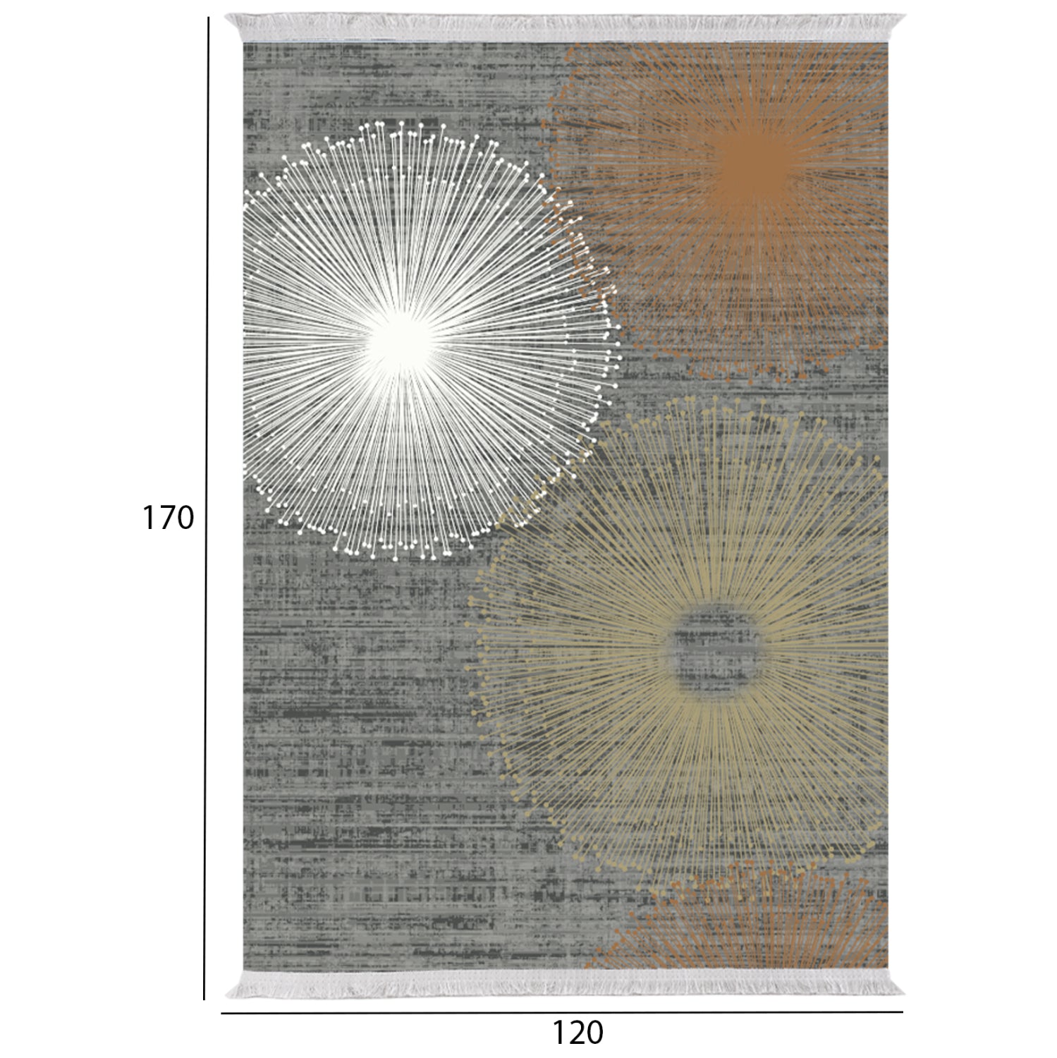 ΧΑΛΙ ΣΑΛΟΝΙΟΥ ΜΕ ΚΡΟΣΙΑ JOSIANE ΠΟΛΥΧΡΩΜΟ HM7677.44 120X170 εκ. - Pakobazaar