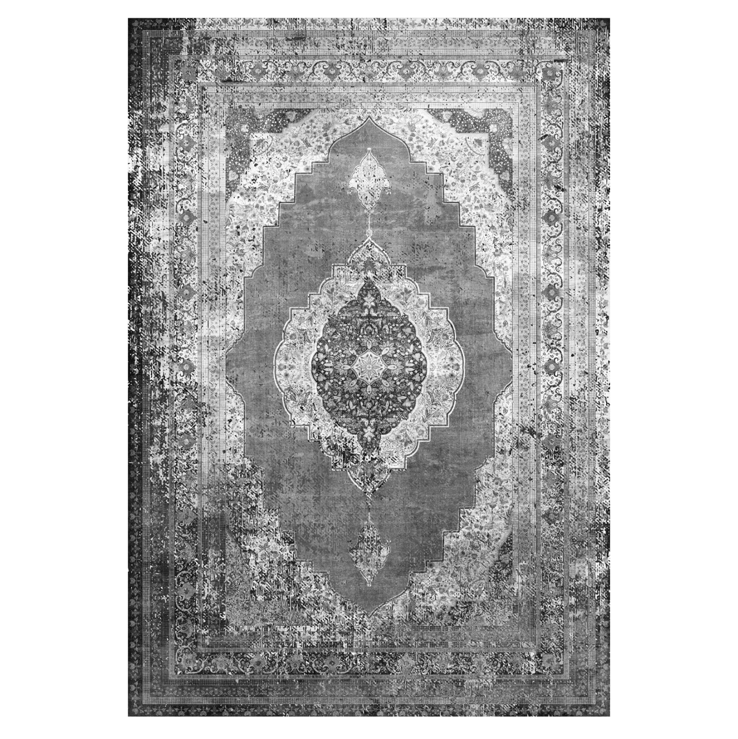 ΧΑΛΙ ΣΑΛΟΝΙΟΥ VINTAGE ΜΕ ΚΡΟΣΙΑ JOSIANE ΓΚΡΙ HM7675.07 160X230 εκ. - Pakobazaar