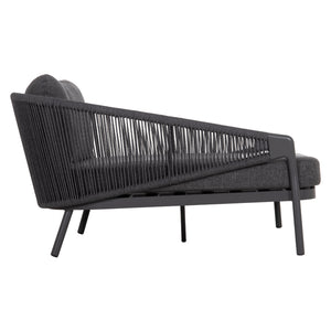 DAYBED ΣΕΙΡΑ XANTION ΗM6474.01 ΣΚΟΥΡΟ ΓΚΡΙ ΑΛΟΥΜΙΝΙΟ-ΣΧΟΙΝΙ-OLEFIN 157x147x88Υεκ - Pakobazaar