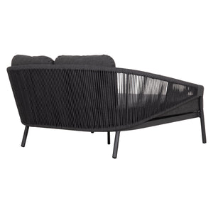 DAYBED ΣΕΙΡΑ XANTION ΗM6474.01 ΣΚΟΥΡΟ ΓΚΡΙ ΑΛΟΥΜΙΝΙΟ-ΣΧΟΙΝΙ-OLEFIN 157x147x88Υεκ - Pakobazaar