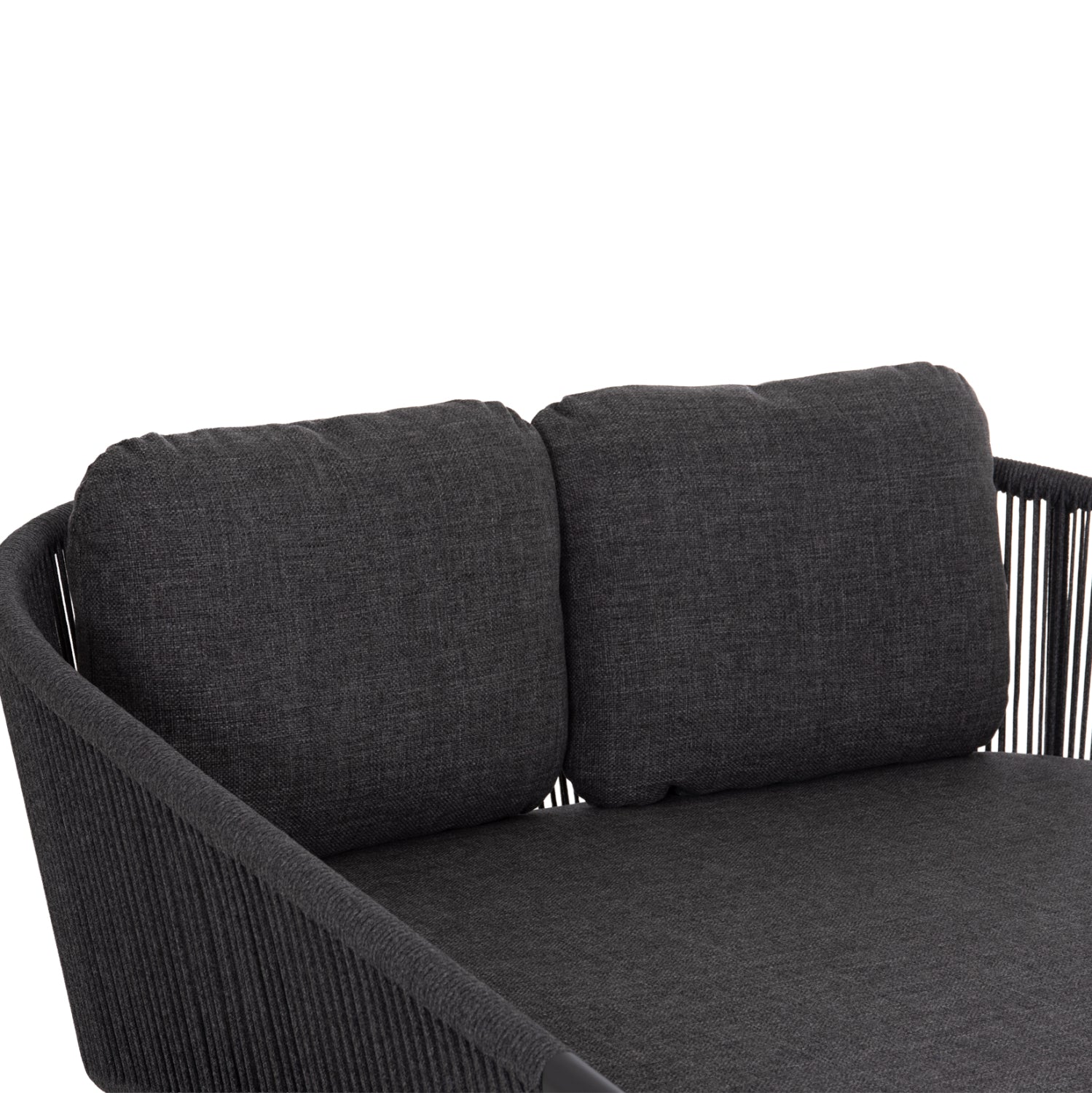 DAYBED ΣΕΙΡΑ XANTION ΗM6474.01 ΣΚΟΥΡΟ ΓΚΡΙ ΑΛΟΥΜΙΝΙΟ-ΣΧΟΙΝΙ-OLEFIN 157x147x88Υεκ - Pakobazaar