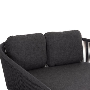 DAYBED ΣΕΙΡΑ XANTION ΗM6474.01 ΣΚΟΥΡΟ ΓΚΡΙ ΑΛΟΥΜΙΝΙΟ-ΣΧΟΙΝΙ-OLEFIN 157x147x88Υεκ - Pakobazaar