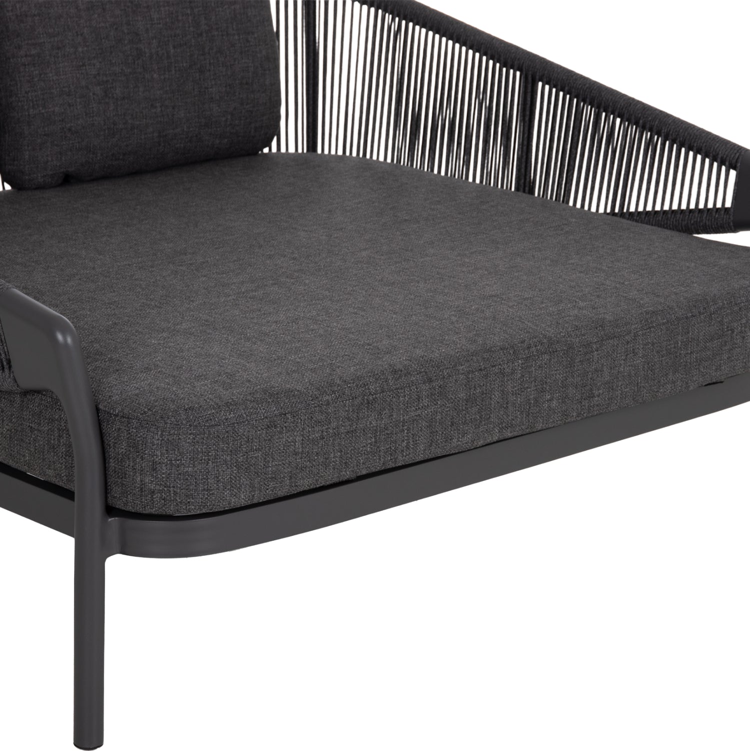 DAYBED ΣΕΙΡΑ XANTION ΗM6474.01 ΣΚΟΥΡΟ ΓΚΡΙ ΑΛΟΥΜΙΝΙΟ-ΣΧΟΙΝΙ-OLEFIN 157x147x88Υεκ - Pakobazaar
