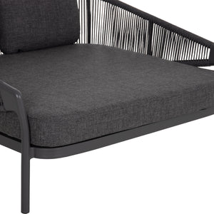 DAYBED ΣΕΙΡΑ XANTION ΗM6474.01 ΣΚΟΥΡΟ ΓΚΡΙ ΑΛΟΥΜΙΝΙΟ-ΣΧΟΙΝΙ-OLEFIN 157x147x88Υεκ - Pakobazaar