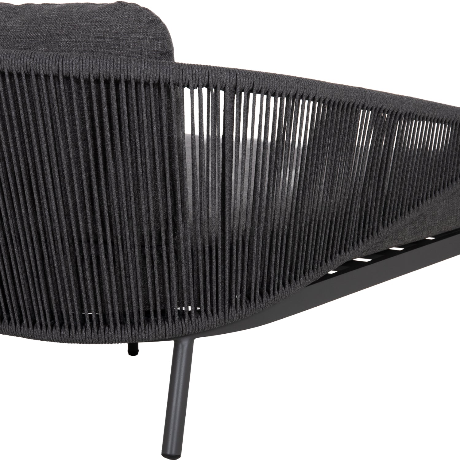 DAYBED ΣΕΙΡΑ XANTION ΗM6474.01 ΣΚΟΥΡΟ ΓΚΡΙ ΑΛΟΥΜΙΝΙΟ-ΣΧΟΙΝΙ-OLEFIN 157x147x88Υεκ - Pakobazaar