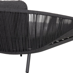 DAYBED ΣΕΙΡΑ XANTION ΗM6474.01 ΣΚΟΥΡΟ ΓΚΡΙ ΑΛΟΥΜΙΝΙΟ-ΣΧΟΙΝΙ-OLEFIN 157x147x88Υεκ - Pakobazaar