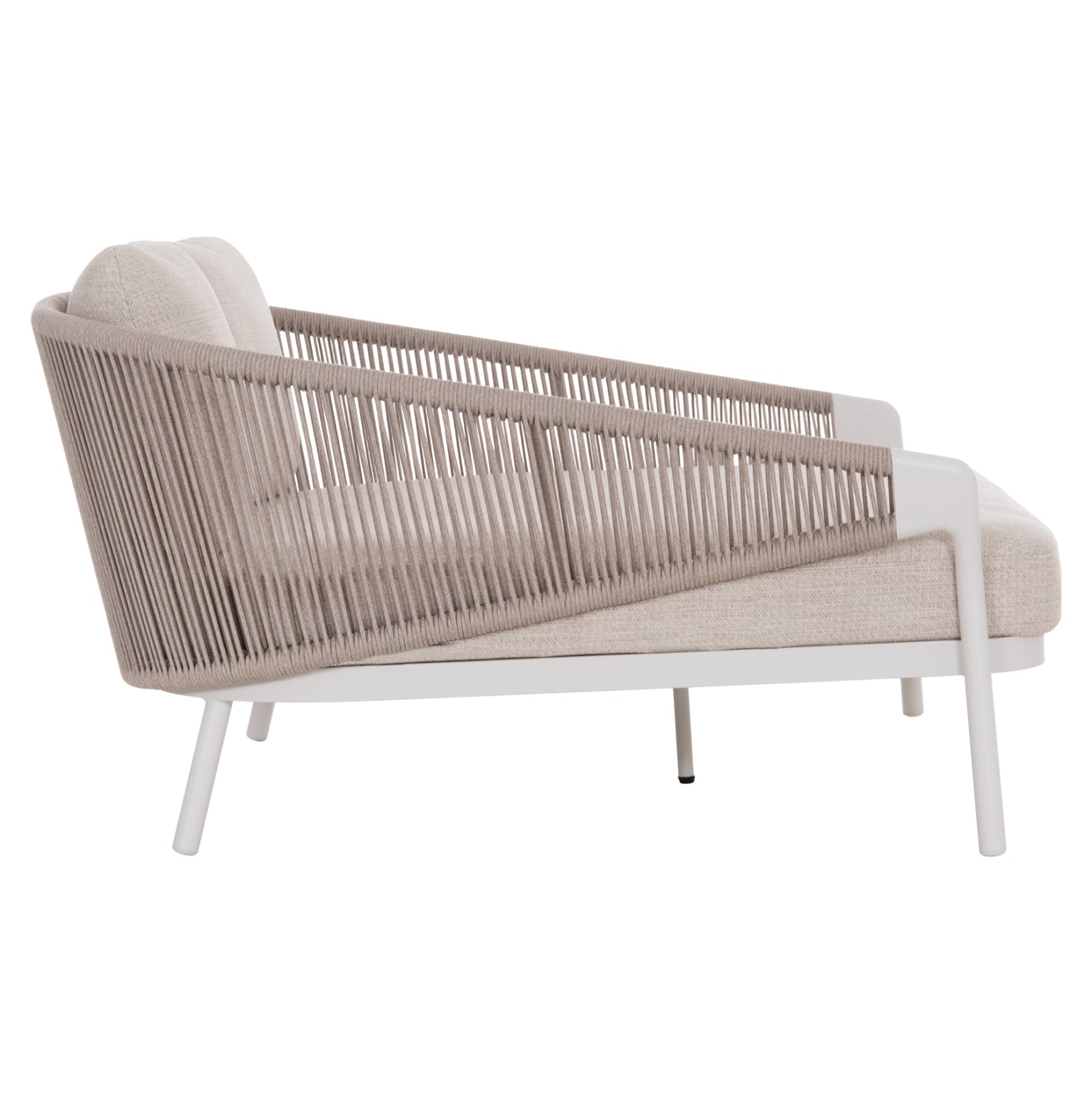 DAYBED ΣΕΙΡΑ XANTION HM6474.02 ΛΕΥΚΟ ΑΛΟΥΜΙΝΙΟ--ΣΧΟΙΝΙ--OLEFIN 157x147x88Υεκ - Pakobazaar