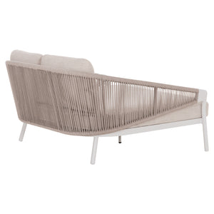 DAYBED ΣΕΙΡΑ XANTION HM6474.02 ΛΕΥΚΟ ΑΛΟΥΜΙΝΙΟ--ΣΧΟΙΝΙ--OLEFIN 157x147x88Υεκ - Pakobazaar