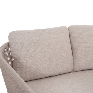 DAYBED ΣΕΙΡΑ XANTION HM6474.02 ΛΕΥΚΟ ΑΛΟΥΜΙΝΙΟ--ΣΧΟΙΝΙ--OLEFIN 157x147x88Υεκ - Pakobazaar