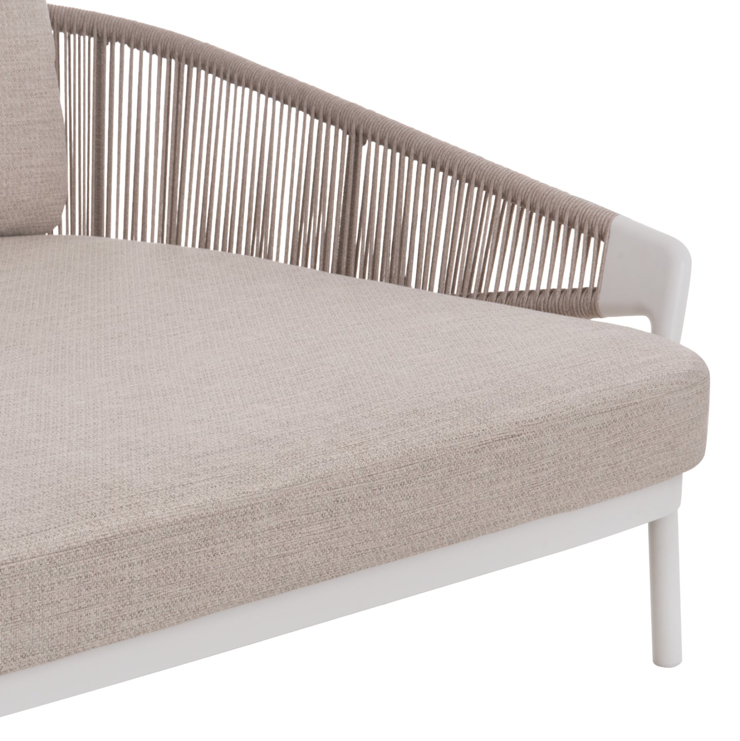 DAYBED ΣΕΙΡΑ XANTION HM6474.02 ΛΕΥΚΟ ΑΛΟΥΜΙΝΙΟ--ΣΧΟΙΝΙ--OLEFIN 157x147x88Υεκ - Pakobazaar