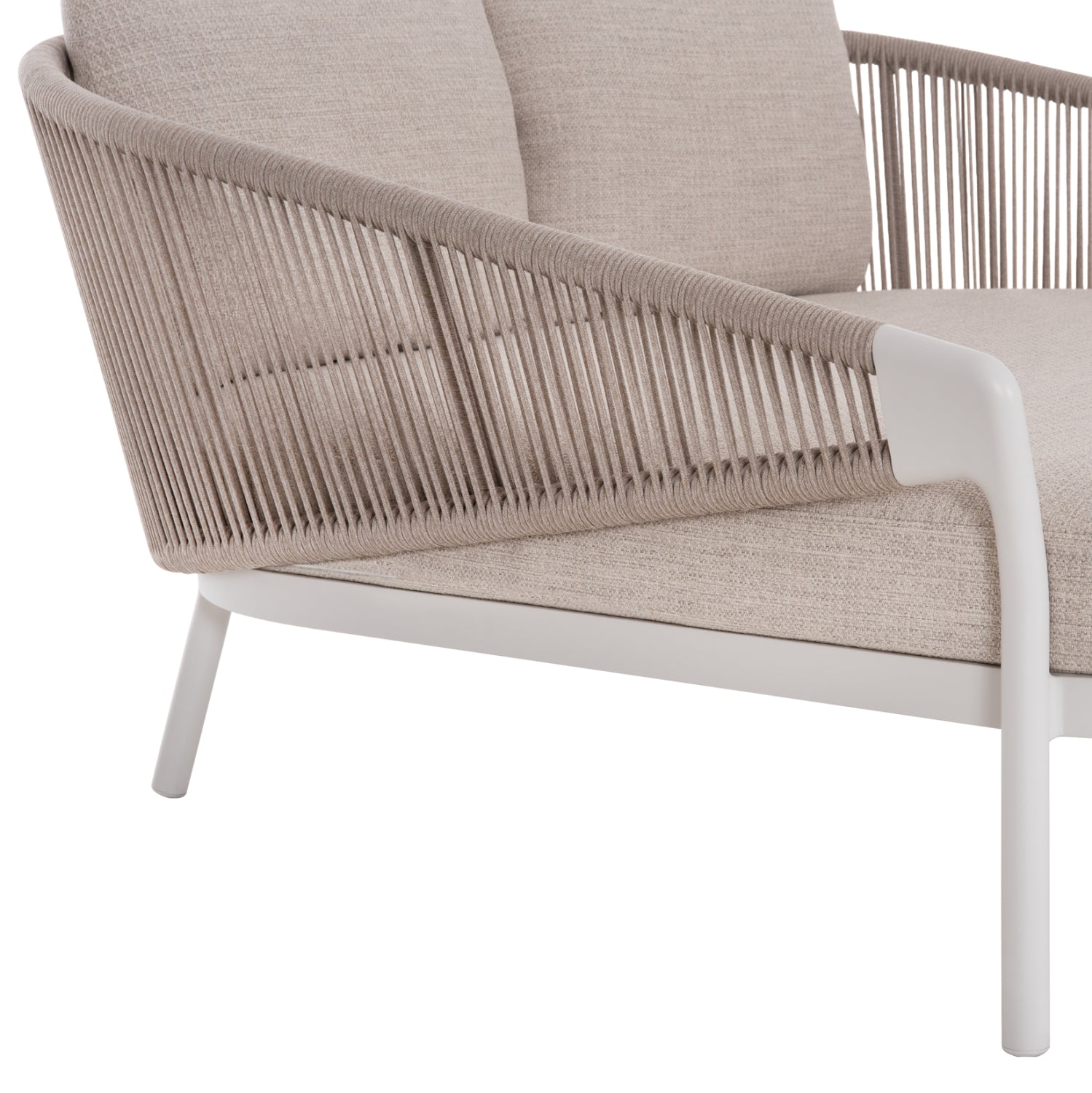 DAYBED ΣΕΙΡΑ XANTION HM6474.02 ΛΕΥΚΟ ΑΛΟΥΜΙΝΙΟ--ΣΧΟΙΝΙ--OLEFIN 157x147x88Υεκ - Pakobazaar