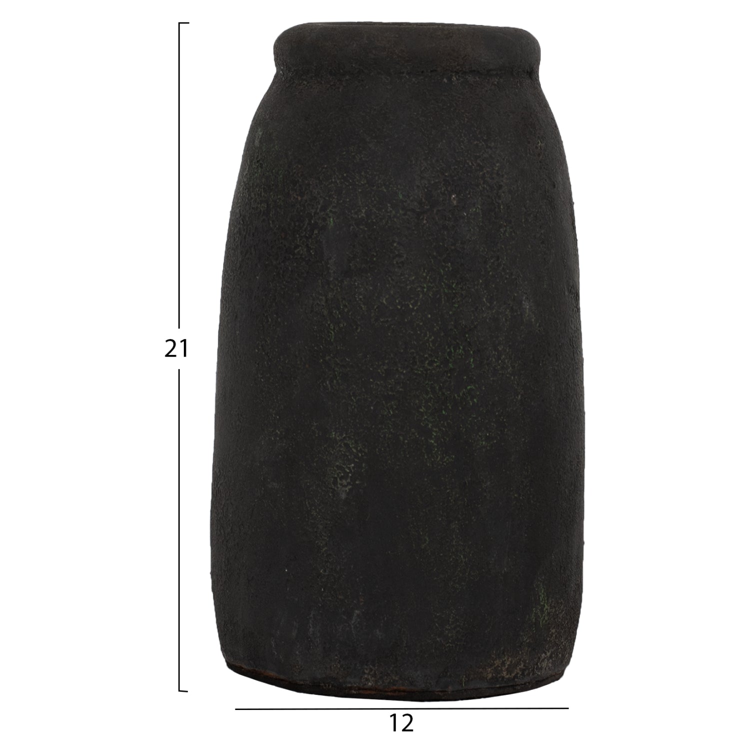 ΔΙΑΚΟΣΜΗΤΙΚA ΒΑΖA ΑΠΟ TERRACOTTA ΑΝΘΡΑΚΙ HM7711 - Pakobazaar