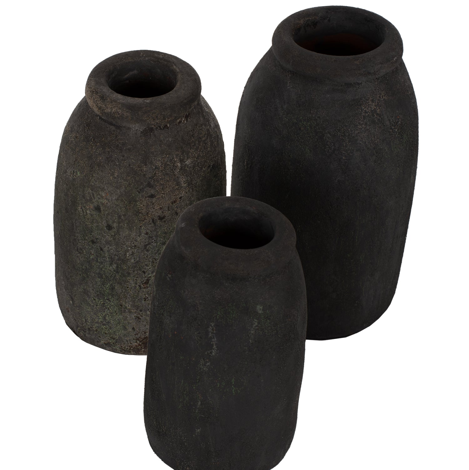 ΔΙΑΚΟΣΜΗΤΙΚA ΒΑΖA ΑΠΟ TERRACOTTA ΑΝΘΡΑΚΙ HM7711 - Pakobazaar