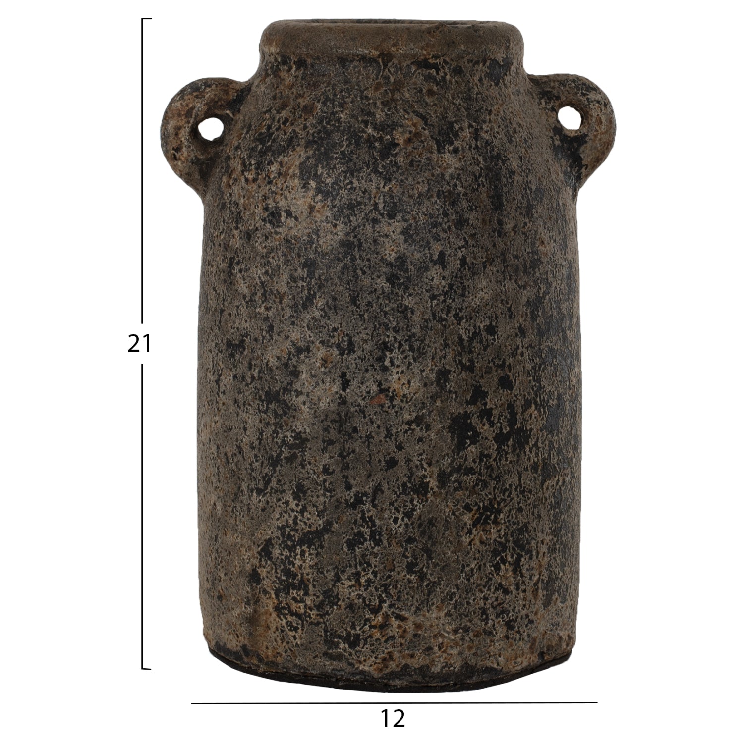 ΔΙΑΚΟΣΜΗΤΙΚA ΒΑΖA ΑΠΟ TERRACOTTA ΓΚΡΙ HM7710 - Pakobazaar