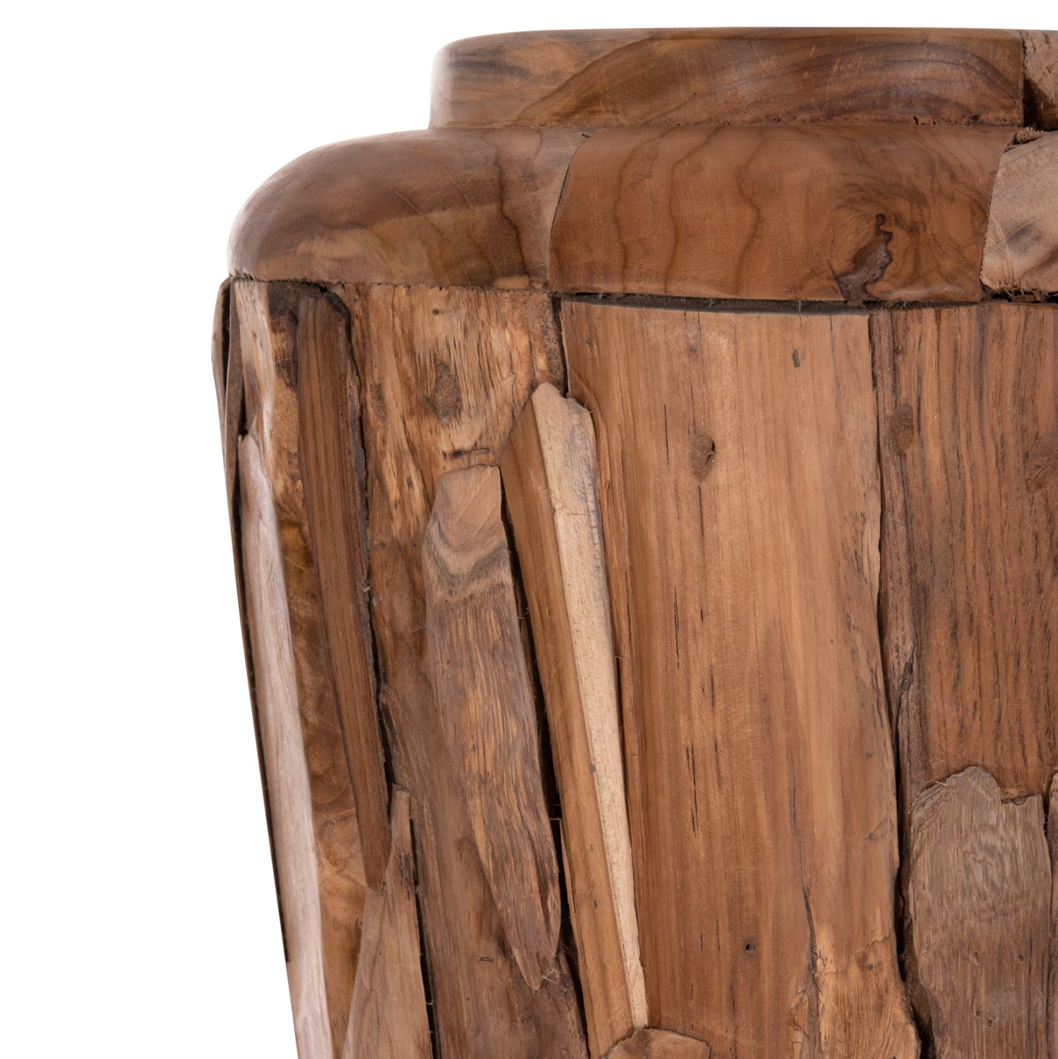 ΔΙΑΚΟΣΜΗΤΙΚΟ ΒΑΖΟ ΔΑΠΕΔΟΥ ZEMLI HM18299 ΚΟΜΜΑΤΙΑ ΑΝΑΚΥΚΛ. TEAK ΦΥΣΙΚΟ Φ43x152Υεκ.