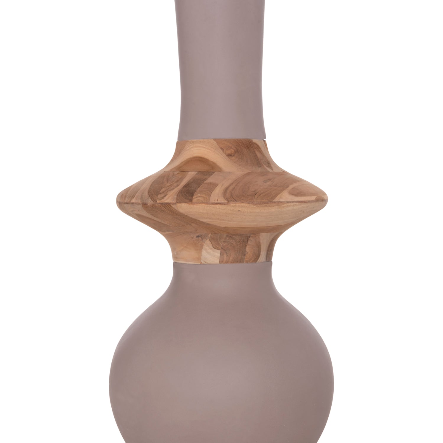 ΔΙΑΚΟΣΜΗΤΙΚΟ ΒΑΖΟ ΔΑΠΕΔΟΥ NEBULA HM4660.05M FIBER CEMENT TAUPE--ΞΥΛΟ ΤΕΑΚ Φ45x148Υεκ - Pakobazaar