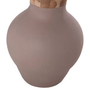 ΔΙΑΚΟΣΜΗΤΙΚΟ ΒΑΖΟ ΔΑΠΕΔΟΥ NEBULA HM4660.05M FIBER CEMENT TAUPE--ΞΥΛΟ ΤΕΑΚ Φ45x148Υεκ - Pakobazaar