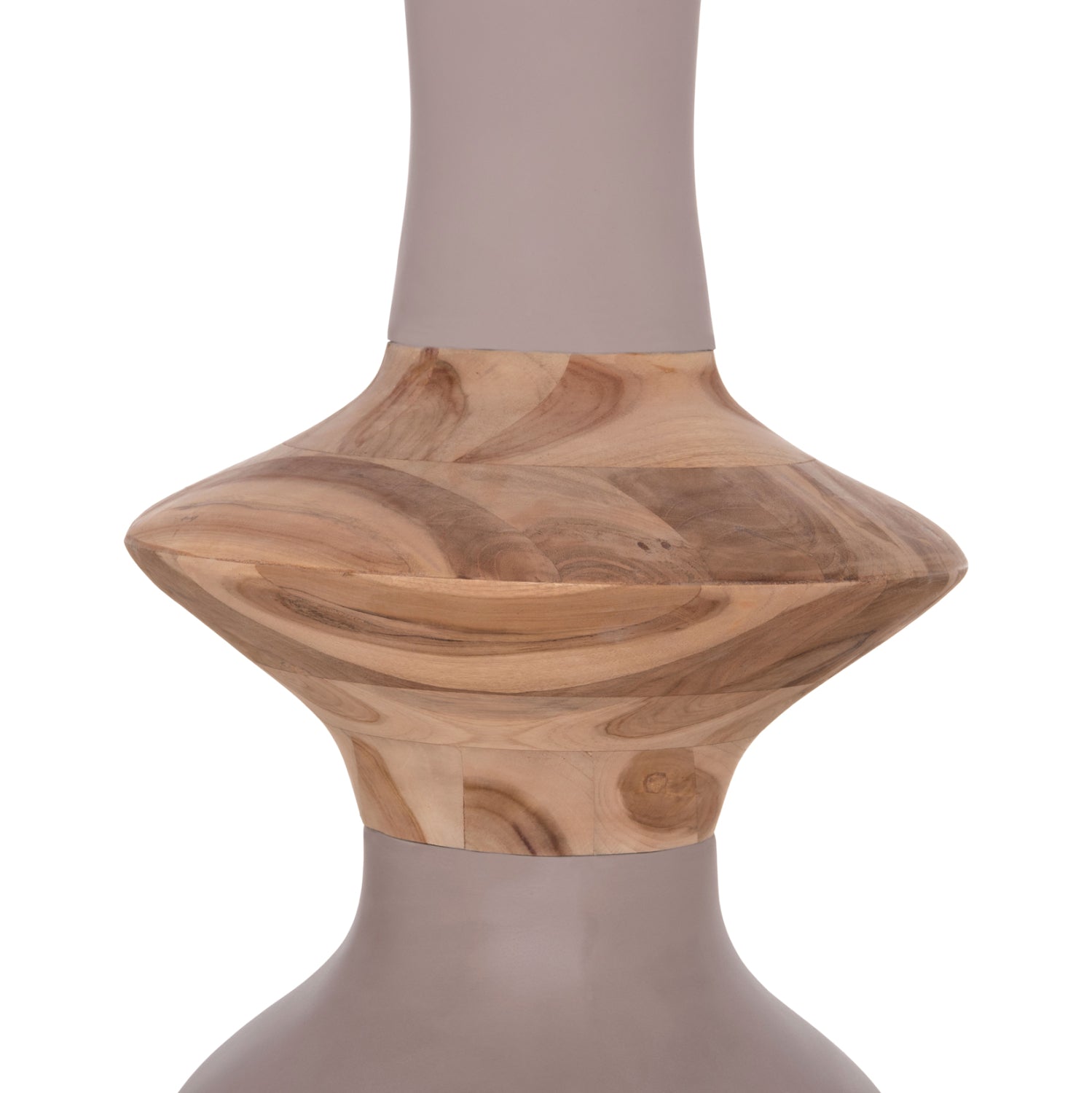 ΔΙΑΚΟΣΜΗΤΙΚΟ ΒΑΖΟ ΔΑΠΕΔΟΥ NEBULA HM4660.05S FIBER CEMENT TAUPE--ΞΥΛΟ ΤΕΑΚ Φ45x115Υεκ - Pakobazaar
