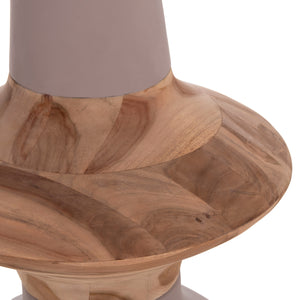ΔΙΑΚΟΣΜΗΤΙΚΟ ΒΑΖΟ ΔΑΠΕΔΟΥ NEBULA HM4660.05S FIBER CEMENT TAUPE--ΞΥΛΟ ΤΕΑΚ Φ45x115Υεκ - Pakobazaar