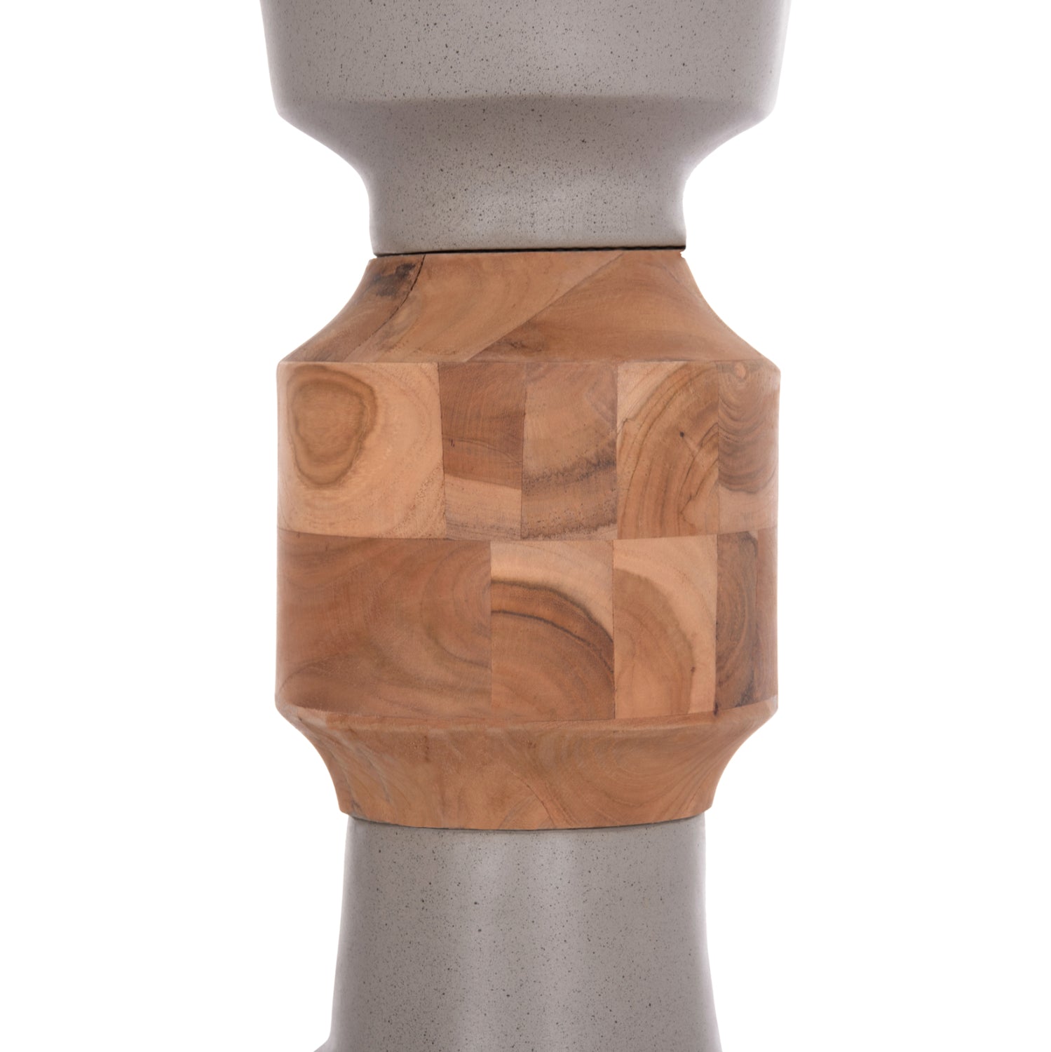 ΔΙΑΚΟΣΜΗΤΙΚΟ ΒΑΖΟ ΔΑΠΕΔΟΥ NEBULA HM4661.03 FIBER CEMENT ΓΚΡΙ--ΞΥΛΟ ΤΕΑΚ Φ60x115Υεκ.
