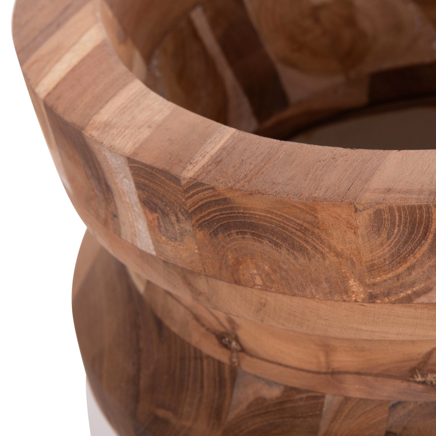 ΔΙΑΚΟΣΜΗΤΙΚΟ ΒΑΖΟ ΔΑΠΕΔΟΥ LINTER HM4662.02S FIBER CEMENT ΛΕΥΚΟ--ΞΥΛΟ ΤΕΑΚ Φ34x60Υεκ.