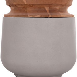 ΔΙΑΚΟΣΜΗΤΙΚΟ ΒΑΖΟ ΔΑΠΕΔΟΥ LINTER HM4662.03L FIBER CEMENT ΓΚΡΙ--ΞΥΛΟ ΤΕΑΚ Φ41x47Υ