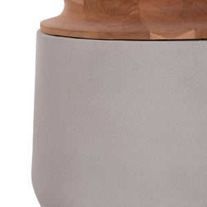 ΔΙΑΚΟΣΜΗΤΙΚΟ ΒΑΖΟ ΔΑΠΕΔΟΥ LINTER HM4662.03L FIBER CEMENT ΓΚΡΙ--ΞΥΛΟ ΤΕΑΚ Φ41x47Υ