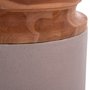 ΔΙΑΚΟΣΜΗΤΙΚΟ ΒΑΖΟ ΔΑΠΕΔΟΥ LINTER HM4662.05L FIBER CEMENT ΓΚΡΙ ΜΑΤ--ΞΥΛΟ ΤΕΑΚ Φ41x47Υεκ