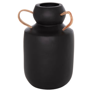 ΔΙΑΚΟΣΜΗΤΙΚΟ ΒΑΖΟ MIBO HM4688.01M ΤΕΡΑΚΟΤΑ ΜΑΥΡH--ΧΕΡΟΥΛΙΑ ΦΥΣΙΚΟ RATTAN Φ16,5x26Υεκ - Pakobazaar