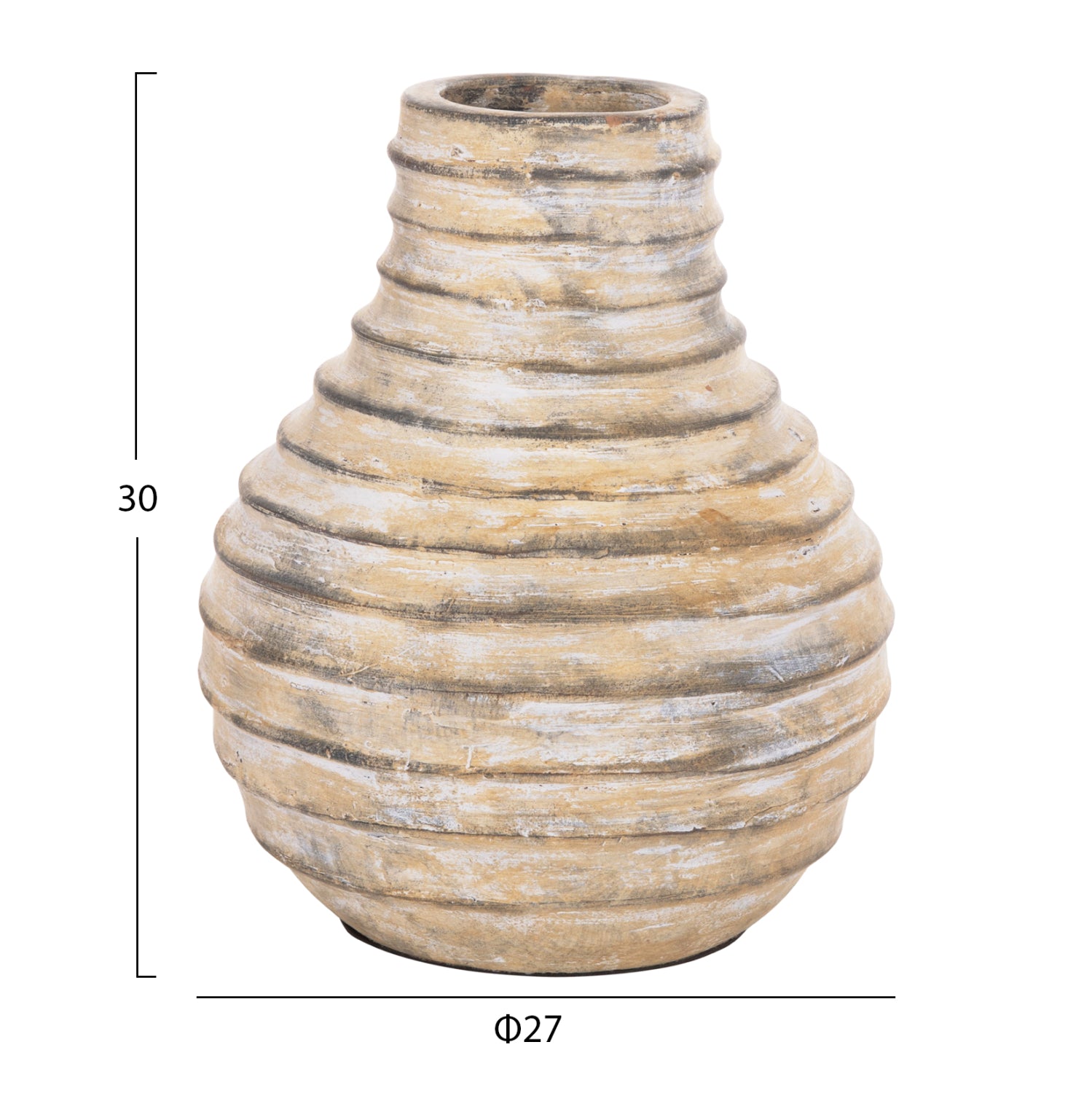 ΔΙΑΚΟΣΜΗΤΙΚΟ ΕΠΙΤΡΑΠΕΖΙΟ ΒΑΖΟ VERMO HM4401 ΤΕΡΑΚΟΤΑ ΣΕ ΜΠΕΖ Φ27x30Υεκ. - Pakobazaar