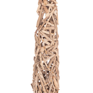 ΔΙΑΚΟΣΜΗΤΙΚΟ ΦΩΤΙΣΤΙΚΟ ΔΑΠΕΔΟΥ ALTAR HM4429 DRIFTWOOD--ΛΕΥΚΟ PVC Φ45x153Υεκ. - Pakobazaar