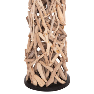 ΔΙΑΚΟΣΜΗΤΙΚΟ ΦΩΤΙΣΤΙΚΟ ΔΑΠΕΔΟΥ ALTAR HM4429 DRIFTWOOD--ΛΕΥΚΟ PVC Φ45x153Υεκ. - Pakobazaar