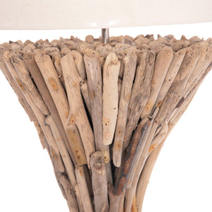 ΔΙΑΚΟΣΜΗΤΙΚΟ ΦΩΤΙΣΤΙΚΟ ΔΑΠΕΔΟΥ ALTAR HM4433 DRIFTWOOD--ΛΕΥΚΟ PVC Φ45x142Υεκ. - Pakobazaar