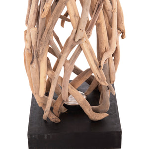 ΔΙΑΚΟΣΜΗΤΙΚΟ ΦΩΤΙΣΤΙΚΟ ΔΑΠΕΔΟΥ FLAMER HM4439 DRIFTWOOD ΣΕ ΦΥΣΙΚΟ 30x30x179Υεκ. - Pakobazaar