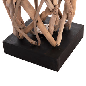 ΔΙΑΚΟΣΜΗΤΙΚΟ ΦΩΤΙΣΤΙΚΟ ΔΑΠΕΔΟΥ FLAMER HM4439 DRIFTWOOD ΣΕ ΦΥΣΙΚΟ 30x30x179Υεκ. - Pakobazaar