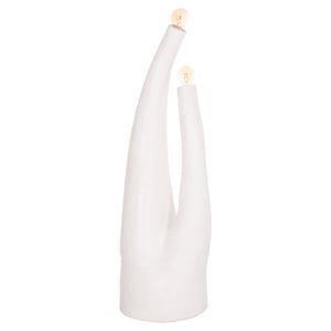 ΔΙΑΚΟΣΜΗΤΙΚΟ ΦΩΤΙΣΤΙΚΟ ΔΑΠΕΔΟΥ TUSKEN HM4702.02 FIBER CEMENT-ΛΕΥΚΟ 50x43x145Υεκ - Pakobazaar