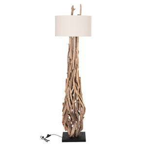 ΔΙΑΚΟΣΜΗΤΙΚΟ ΦΩΤΙΣΤΙΚΟ ΔΑΠΕΔΟΥ ALTAR HM4872 DRIFTWOOD--ΛΕΥΚΟ PVC Φ44.5x167Υεκ. - Pakobazaar