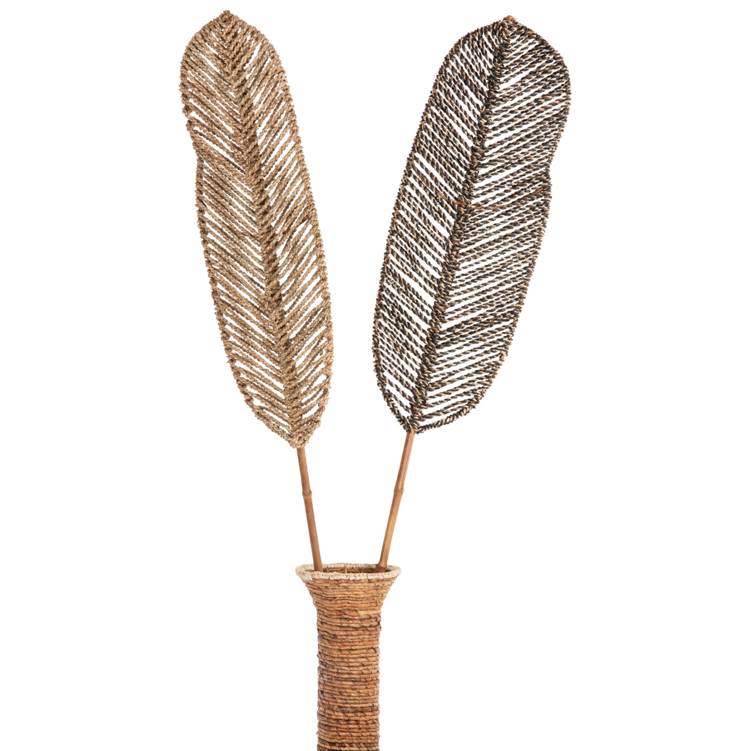 ΔΙΑΚΟΣΜΗΤΙΚΟ ΦΥΛΛΟ ΑΠΟ ΒΑΜΒΟΟ ΚΑΙ SEAGRASS ΦΥΣΙΚΟ HM7823.01 30x200x3Yεκ. - Pakobazaar