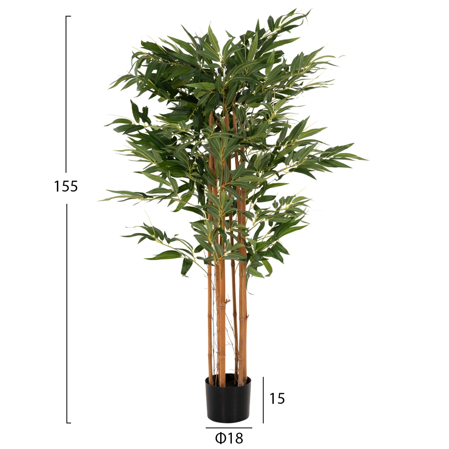 ΔΙΑΚΟΣΜΗΤΙΚΟ ΣΥΝΘΕΤΙΚΟ ΦΥΤΟ HM4003 BAMBOO ΣΕ ΓΛΑΣΤΡΑ 155Υεκ. - Pakobazaar