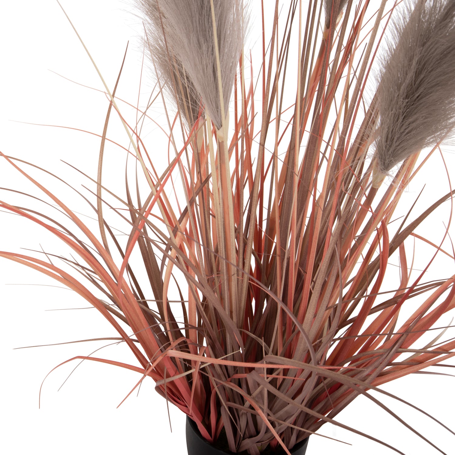 ΔΙΑΚΟΣΜΗΤΙΚΟ ΣΥΝΘΕΤΙΚΟ ΦΥΤΟ ΣΕ ΓΛΑΣΤΡΑ GRASS+FEATHER Φ14,5x12,5-86Υ εκ. HM4015 - Pakobazaar