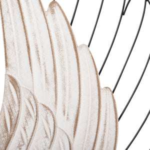 ΔΙΑΚΟΣΜΗΤΙΚΟ ΤΟΙΧΟΥ ΣΕΤ 2ΤΜΧ ΦΤΕΡΑ HM4223 MDF ΣΕ ΛΕΥΚΟ-ΜΑΥΡΟ ΜΕΤΑΛΛΟ 39x1,5x92Υ εκ. - Pakobazaar