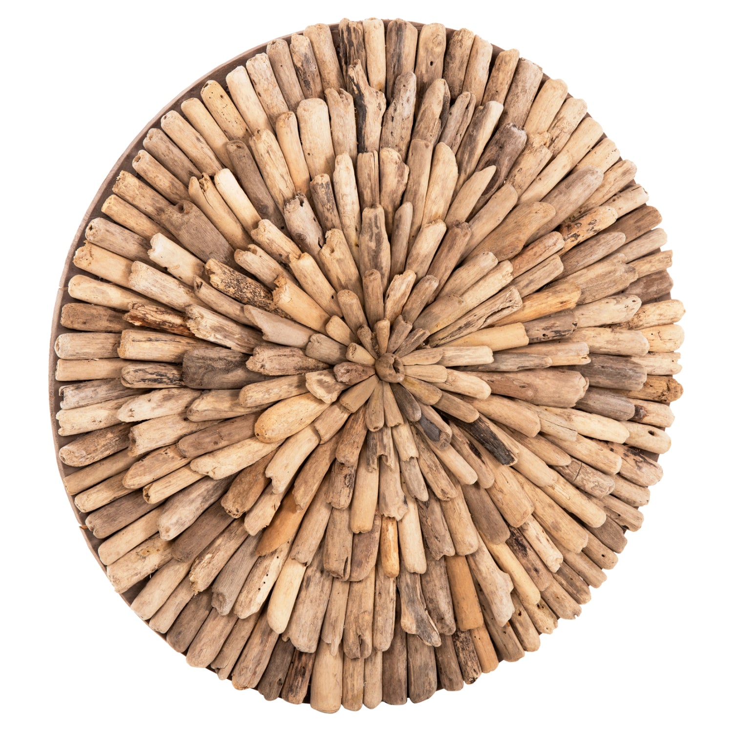 ΔΙΑΚΟΣΜΗΤΙΚΟ ΤΟΙΧΟΥ ΣΤΡΟΓΓΥΛΟ CHIIKI HM4298 DRIFTWOOD ΣΕ ΦΥΣΙΚΟ Φ60 εκ. - Pakobazaar