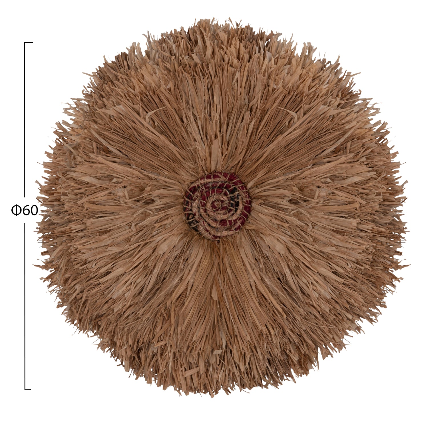 ΔΙΑΚΟΣΜΗΤΙΚΟ ΤΟΙΧΟΥ ΣΤΡΟΓΓΥΛΟ ABOR HM4717 ΙΝΕΣ SISAL ΦΥΣΙΚΟ Φ60εκ. - Pakobazaar