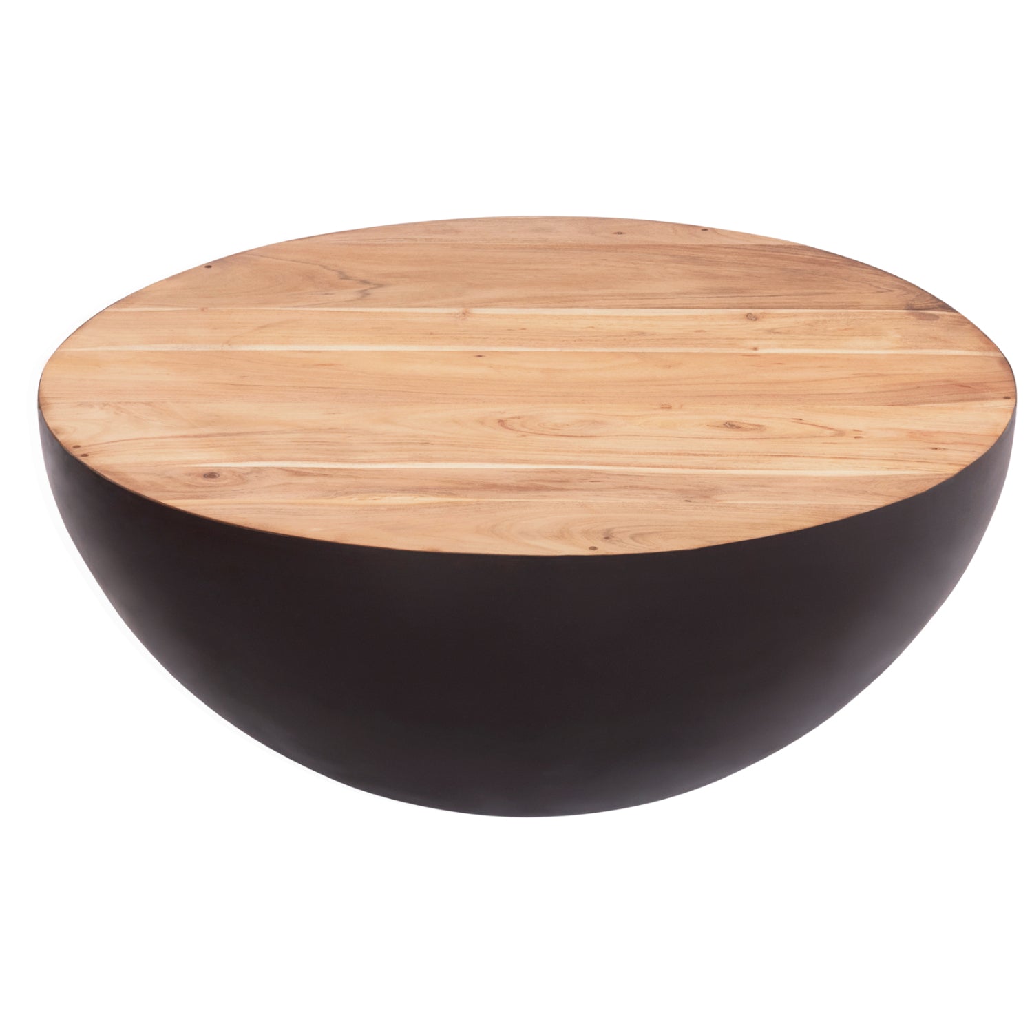 ΔΙΑΚΟΣΜΗΤΙΚΟ ΤΡΑΠΕΖΙ ΣΑΛΟΝΙΟΥ BOWL Φ89,5X39Yεκ. RUSTY ΜΕ ΞΥΛΟ ΑΚΑΚΙΑΣ HM8717.22 - Pakobazaar