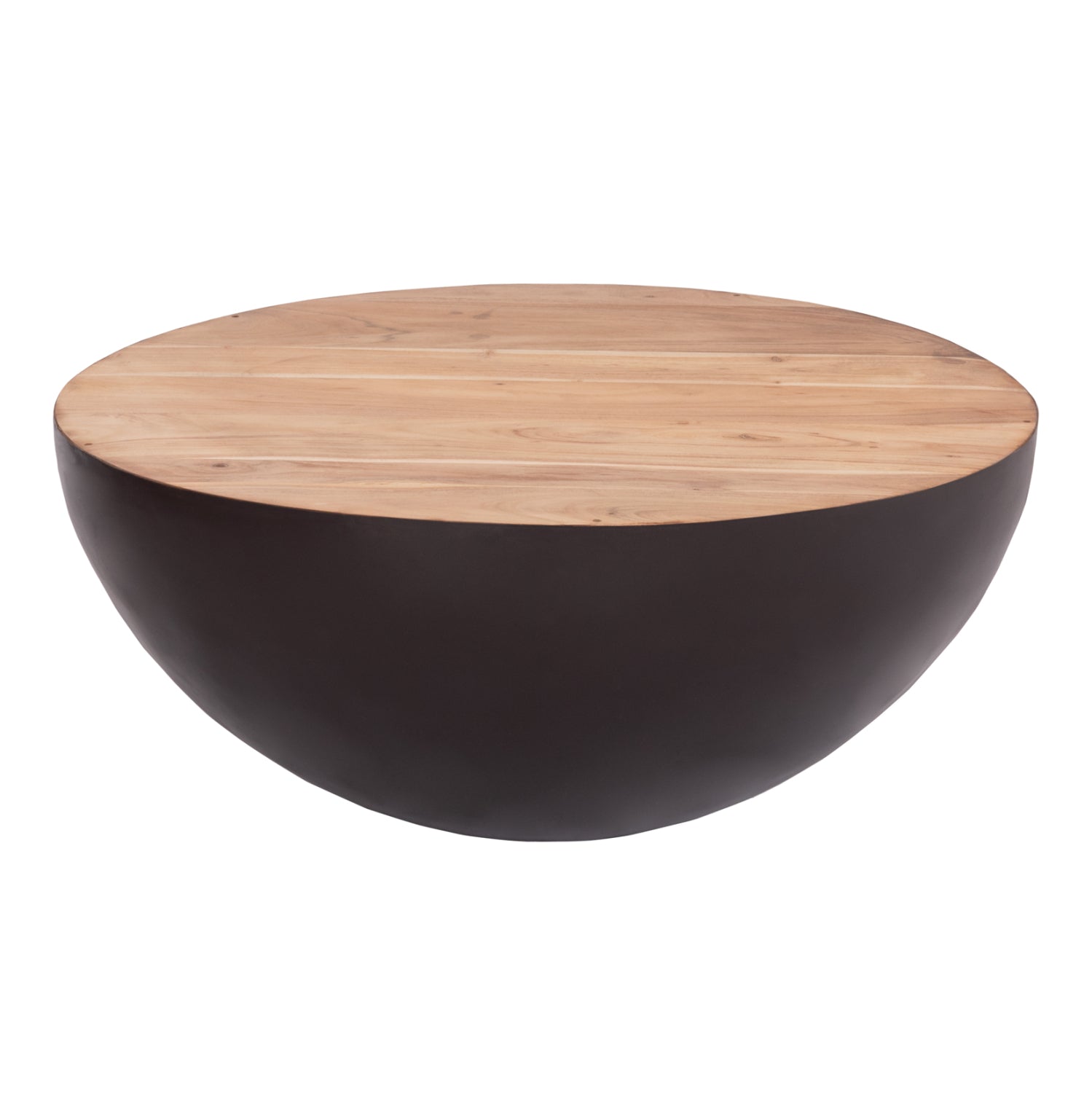 ΔΙΑΚΟΣΜΗΤΙΚΟ ΤΡΑΠΕΖΙ ΣΑΛΟΝΙΟΥ BOWL Φ89,5X39Yεκ. RUSTY ΜΕ ΞΥΛΟ ΑΚΑΚΙΑΣ HM8717.22 - Pakobazaar