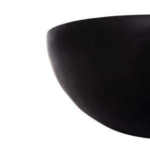 ΔΙΑΚΟΣΜΗΤΙΚΟ ΤΡΑΠΕΖΙ ΣΑΛΟΝΙΟΥ BOWL Φ90X37,5Yεκ. ΜΑΥΡΟ ΜΕ ΞΥΛΟ ΑΚΑΚΙΑΣ HM8717.21 - Pakobazaar