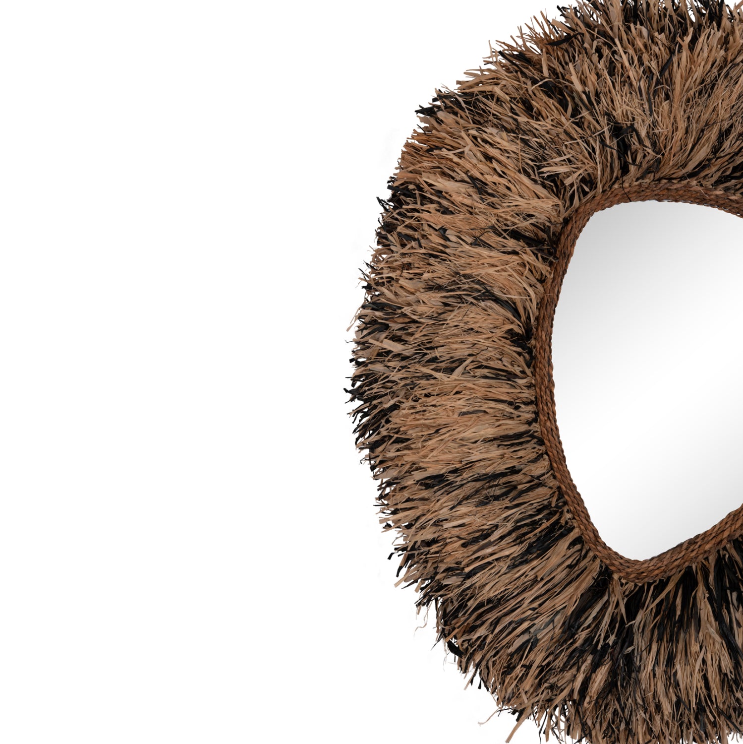 ΔΙΑΚΟΣΜΗΤΙΚΟΣ ΚΑΘΡΕΠΤΗΣ ΤΟΙΧΟΥ GRESSO HM4712 ΙΝΕΣ ΜΠΑΝΑΝΑΣ ΦΥΣΙΚΟ-ΜΑΥΡΟ 90x100Υεκ - Pakobazaar